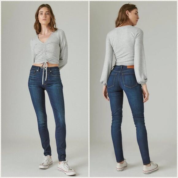 LUCKY BRAND Bridgette High Waist Skinny Ankle Jeans Women's Size 0/25 - Picture 1 of 12